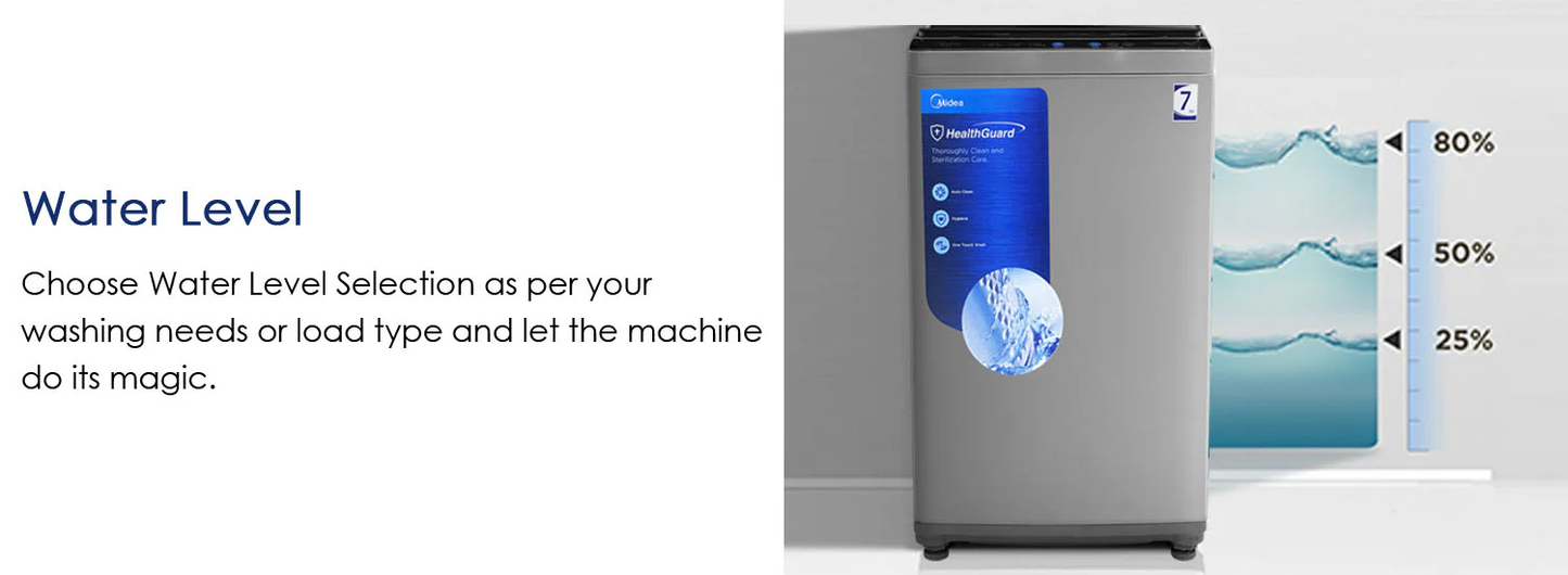 MIDEA WASHING MACHINE (7KG)