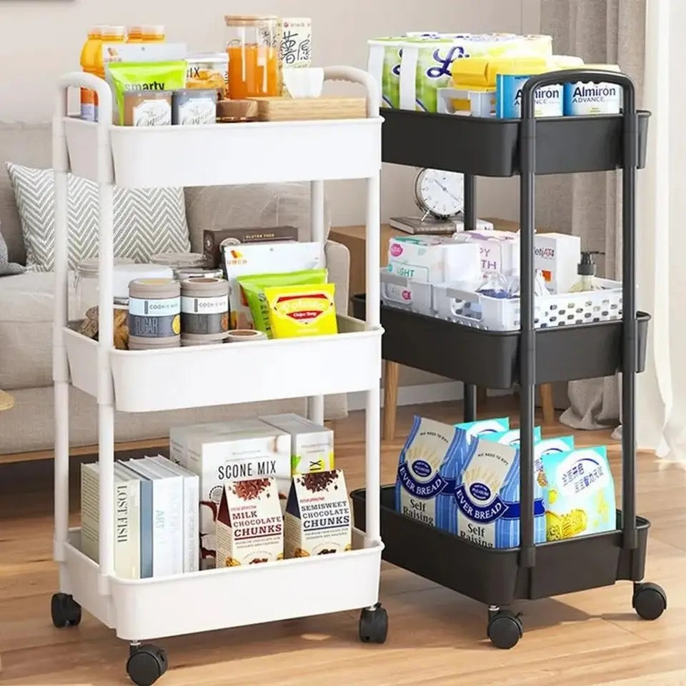 3-TIER ROLLING CART