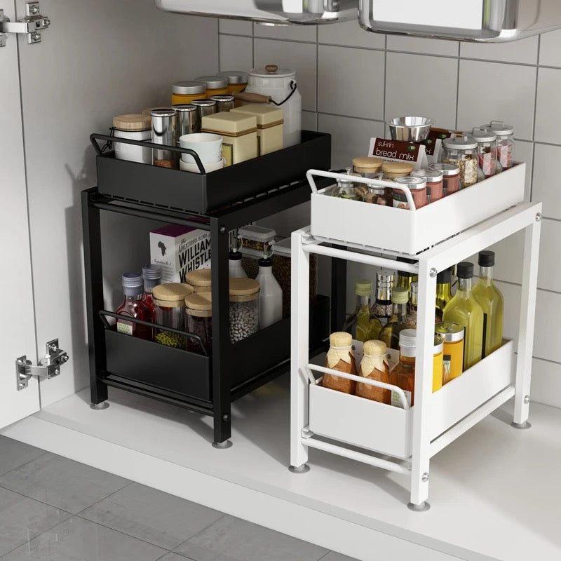 MULTI-PURPOSE RACK WITH SLIDING TRAY