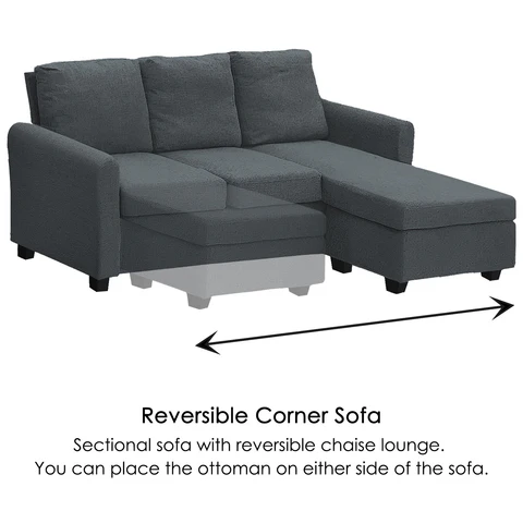 MLM REVERSIBLE CORNER SOFA (3 SEATER)