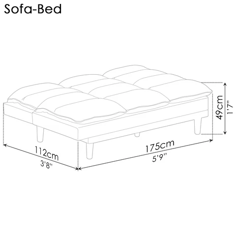 SLEEMON SOFA-BED (3 SEATER)