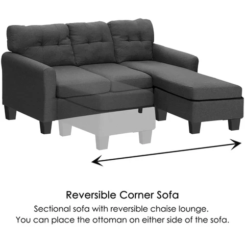 HLB REVERSIBLE CORNER SOFA (3 SEATER)