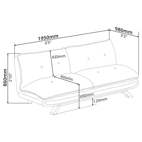 MLM SOFA-BED (3 SEATER)