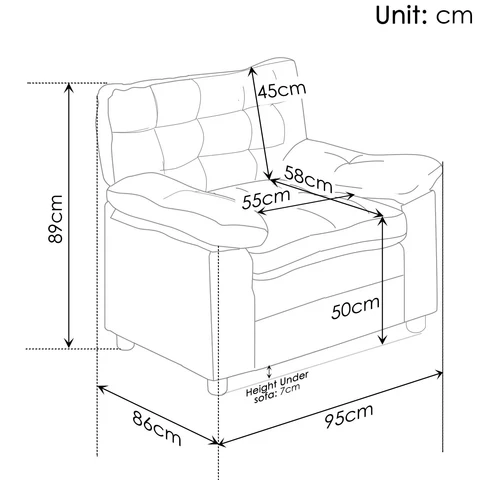 HLB SINGLE SEATER SOFA