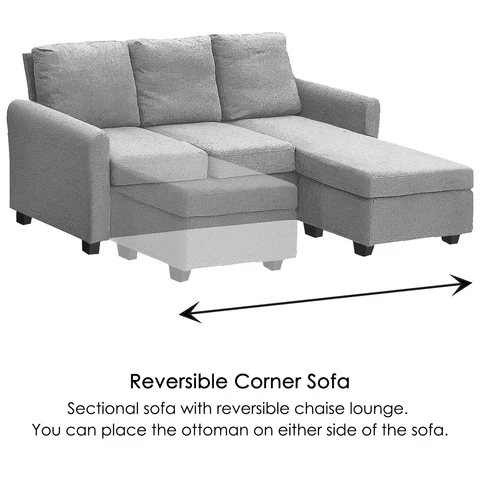 MLM REVERSIBLE CORNER SOFA (3 SEATER)