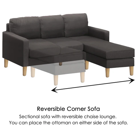 MLM REVERSIBLE CORNER SOFA (3 SEATER)