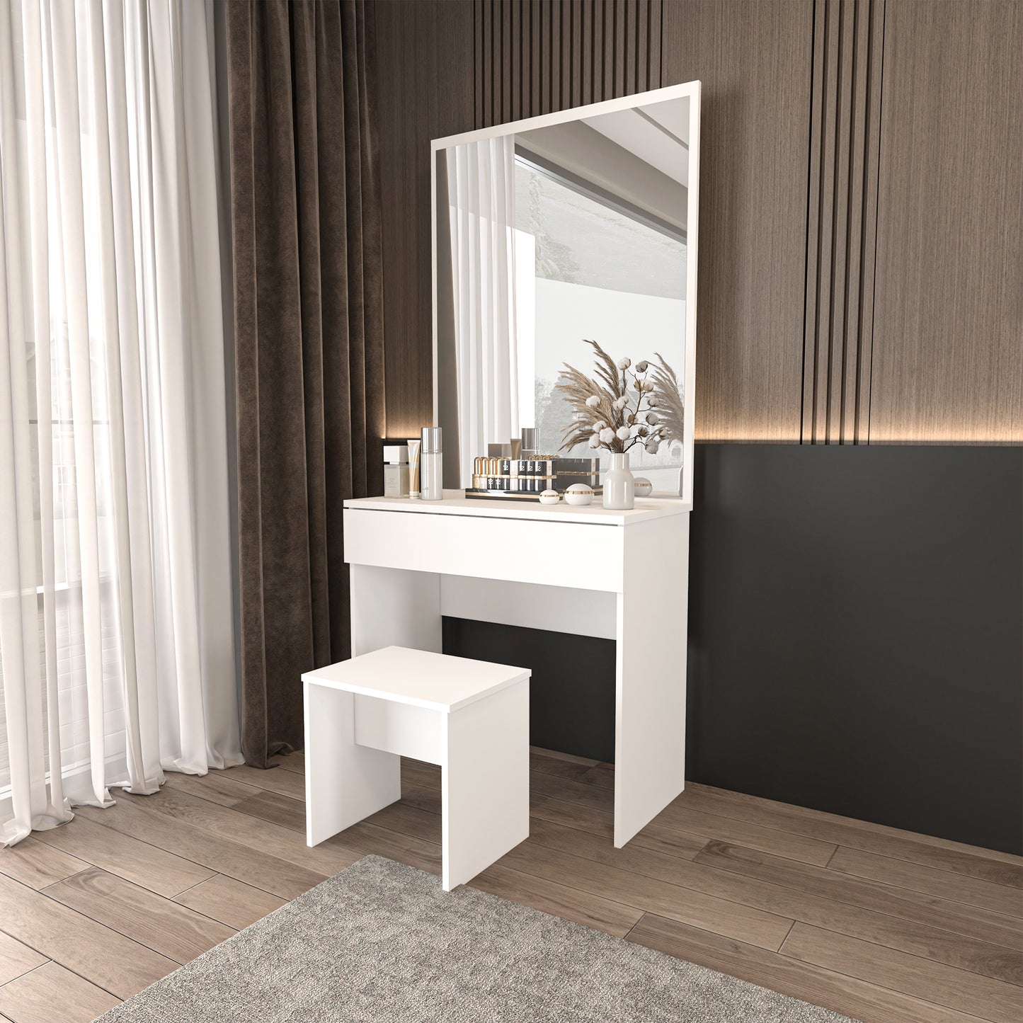 SKB DRESSING TABLE WITH STOOL