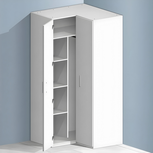 ZBOM 2 DOORS CORNER WARDROBE (RIGHT MODULAR)