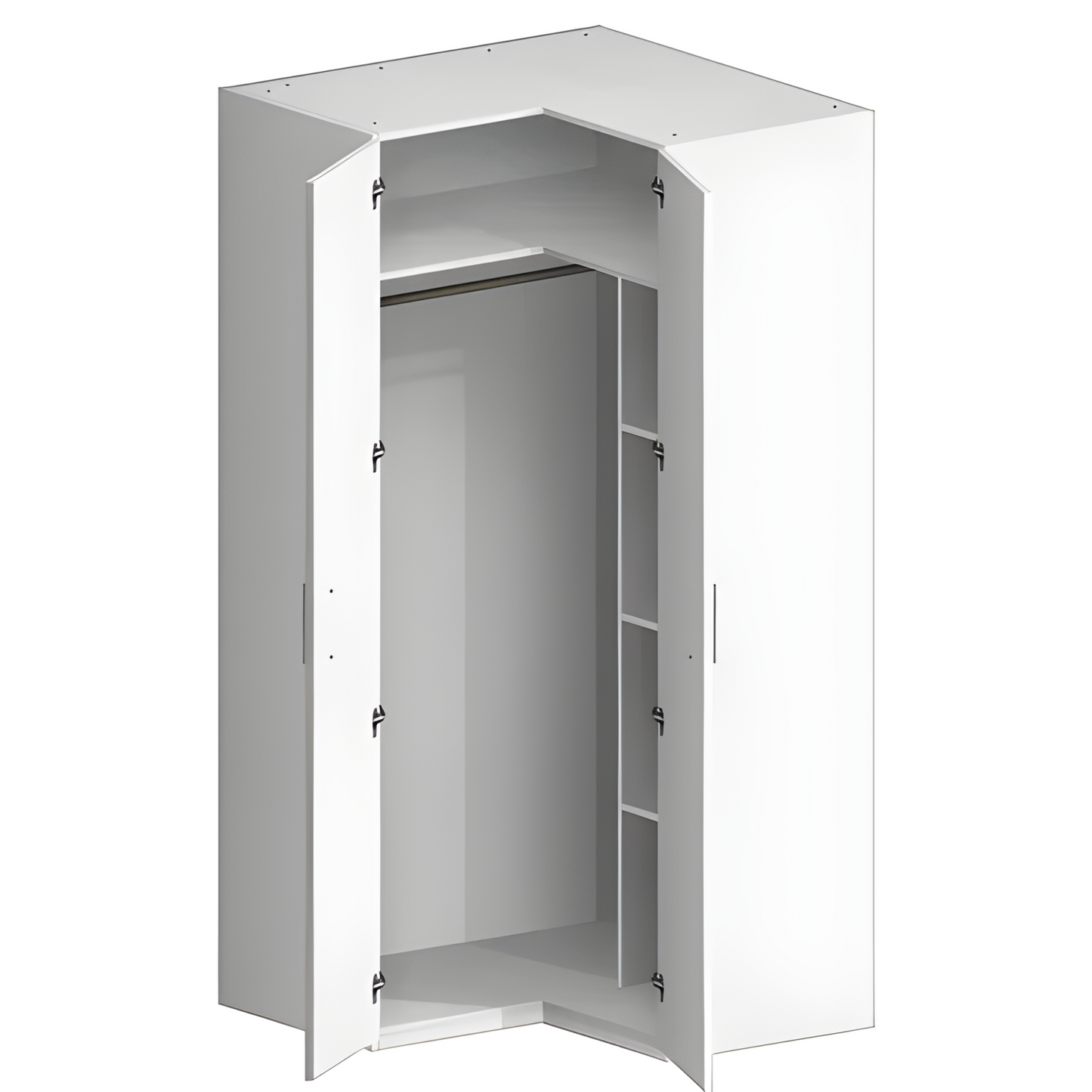 ZBOM 2 DOORS CORNER WARDROBE (LEFT MODULAR)