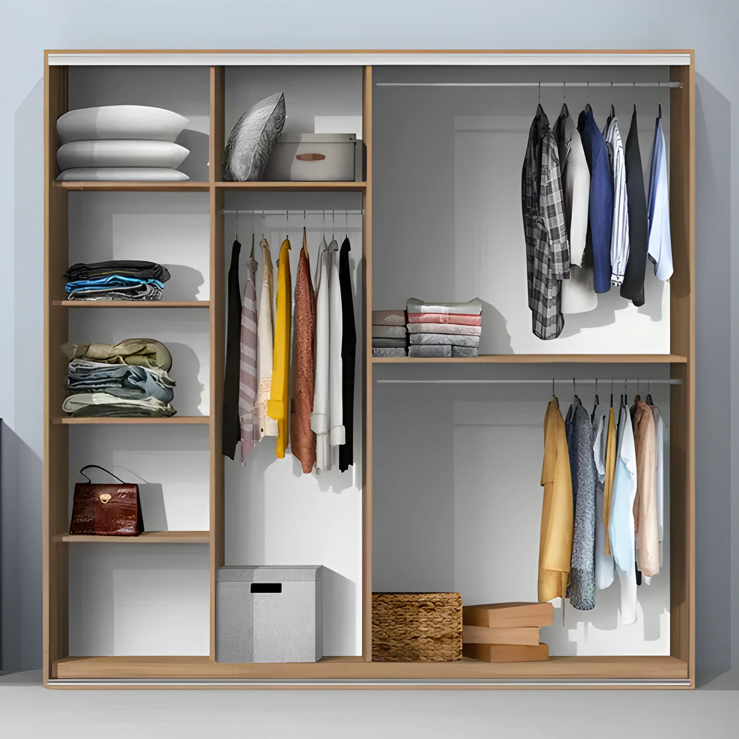 ZBOM 2 DOORS SLIDING WARDROBE