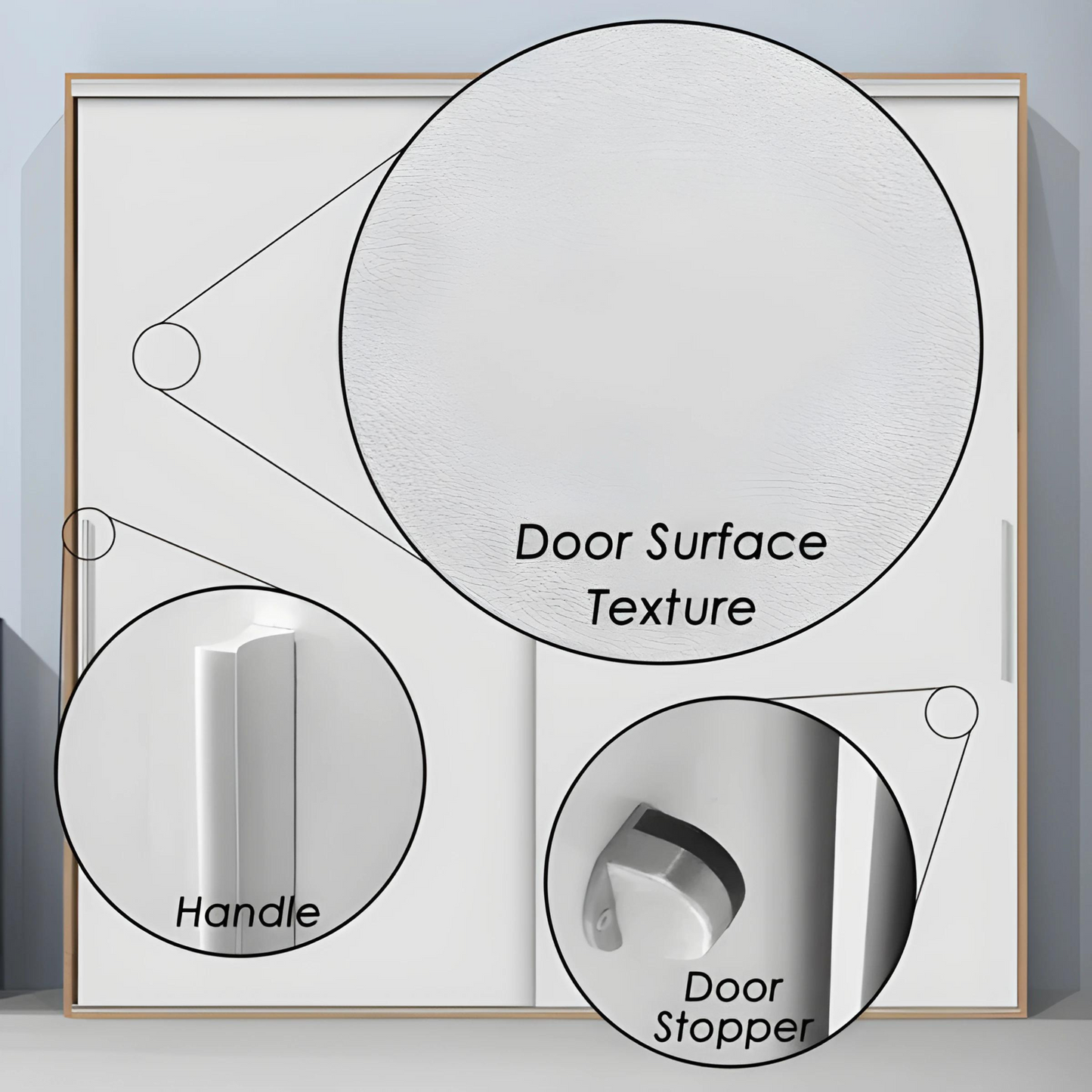 ZBOM 2 DOORS SLIDING WARDROBE