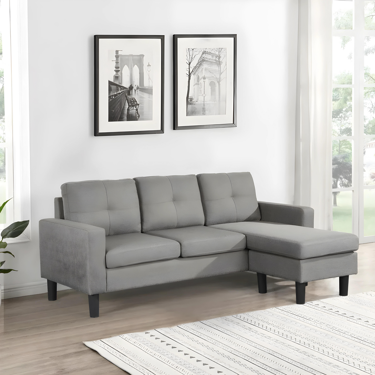 OL REVERSIBLE L-SOFA (3 SEATER)