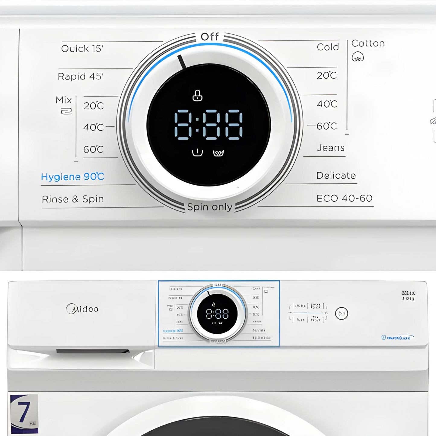 MIDEA WASHING MACHINE (7KG)