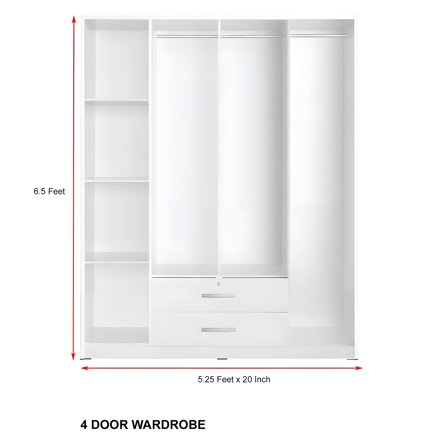 ORC 4 DOORS WARDROBE